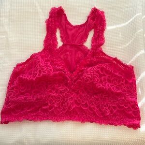 Bright Pink Lace Bralette